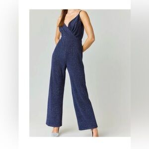 Francesca's’s Blue Rain jumpsuit NEW